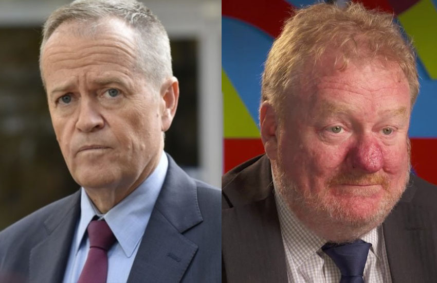 Bill Shorten and Michael Croker