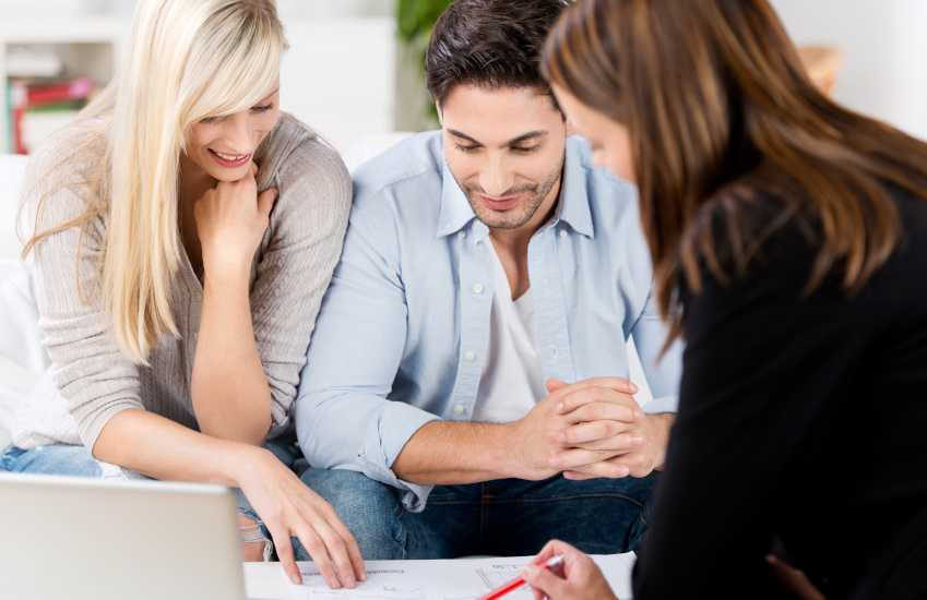 couple seeking a financial advice from an accountant