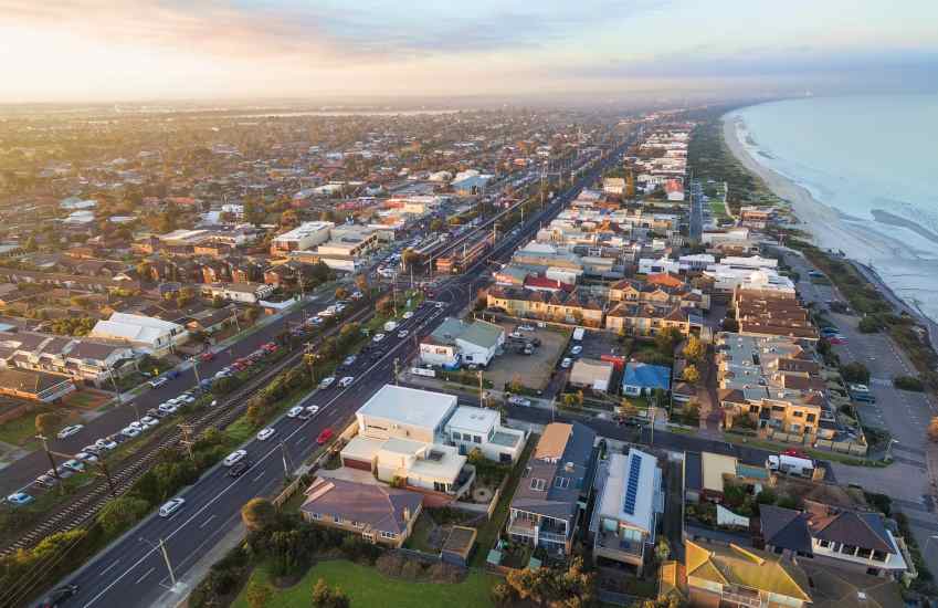 property aerial shot