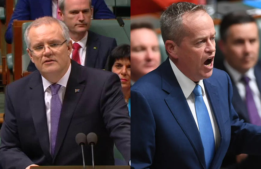 Scott Morrison and Bill Shorten