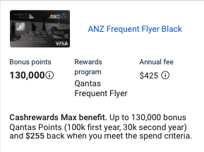 ANZ Frequent Flyer Black